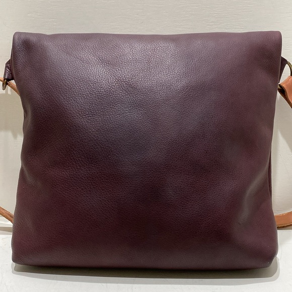 AWL SNAP Brown Soft Leather Flap Crossbody Bag - Picture 9 of 14